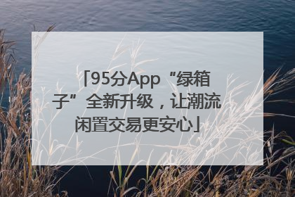 95分App“绿箱子”全新升级，让潮流闲置交易更安心